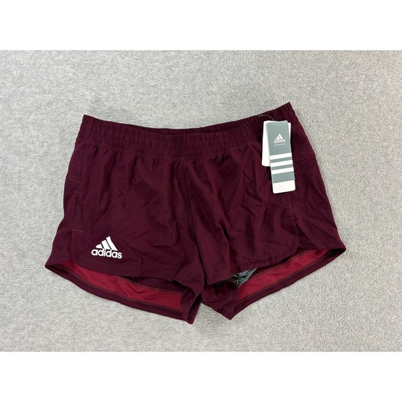 adidas Pants - NWT Adidas Climalite Lined Running Training Shorts (Women's Small) Maroon -3"